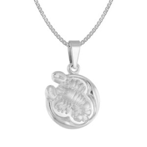 trendor Skorpion Sternzeichen mit Halskette 925 Silber Ø 15 mm silver