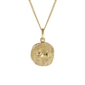trendor Kinder-Halskette mit Sternzeichen Steinbock 333/8K Gold gold