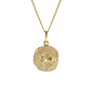trendor Kinder-Halskette mit Sternzeichen Steinbock 333/8K Gold gold