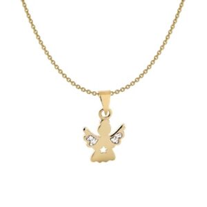 Acalee Halskette für Kinder mit Engel Gold 333 / 8K gold