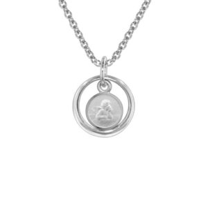 trendor Taufkette 925 Silber Taufring Mit Engel silver
