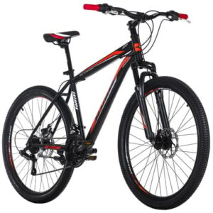 KS Cycling Mountainbike Hardtail 26 Zoll Catappa schwarz-rot schwarz-rot