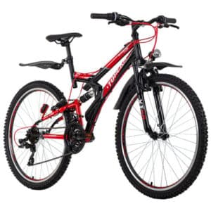 KS Cycling Mountainbike Fully ATB 26 Topeka Schwarz-Rot