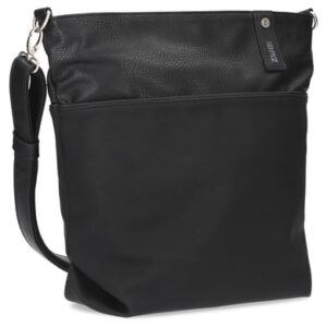 zwei Jana J12 - Schultertasche 33 cm nubuk-black