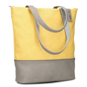 zwei Jana J145 - Schultertasche 37 cm lemon