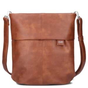 zwei Mademoiselle M12 - Schultertasche 32 cm cognac