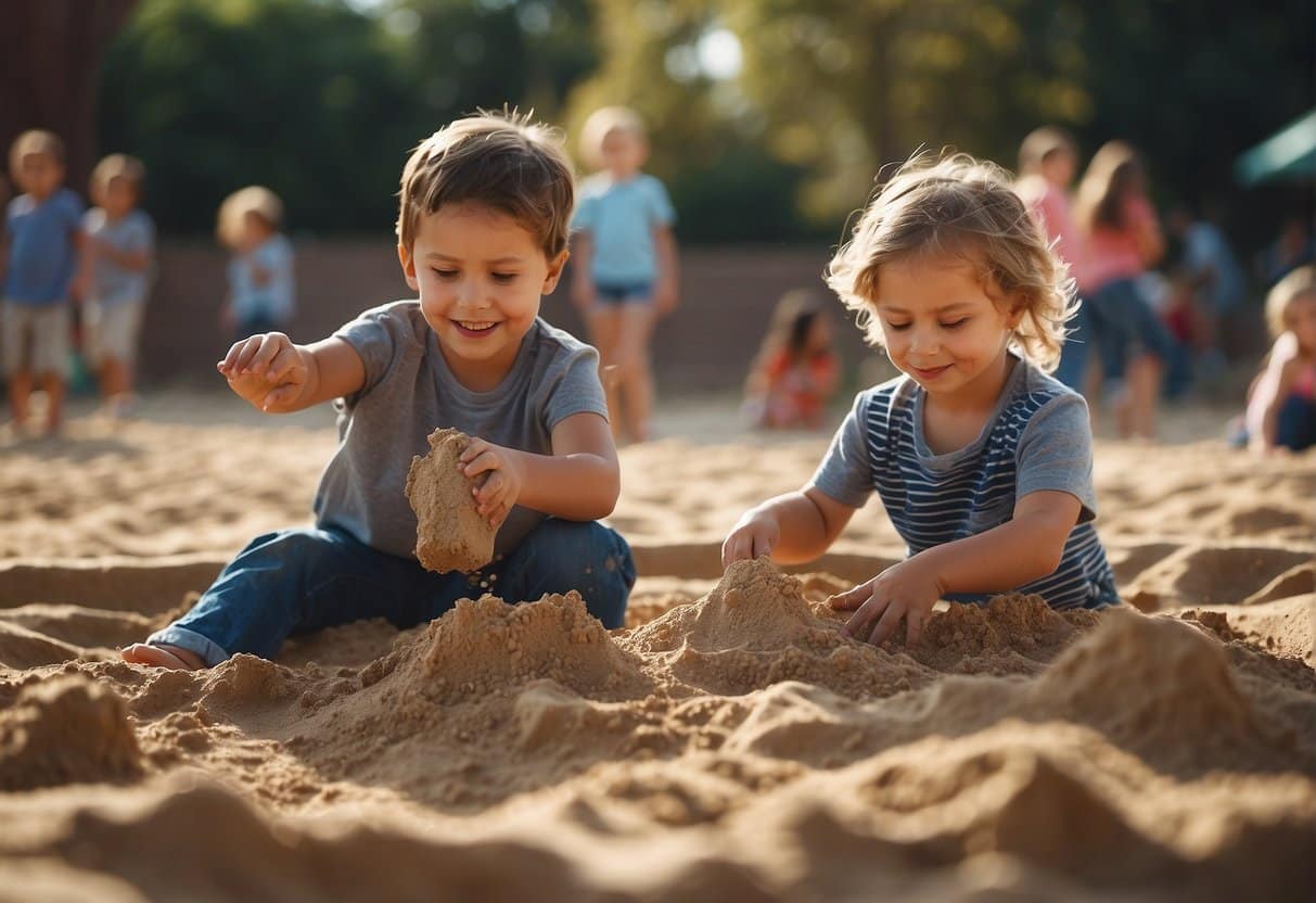 Wie lange spielen Kinder im Sandkasten?